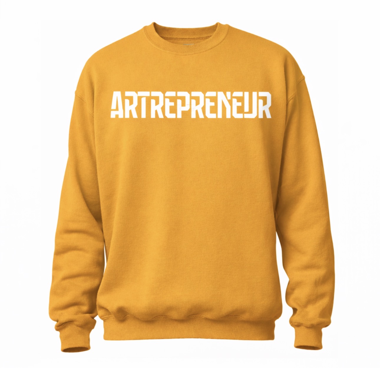 ARTrepreneur Statement Crewneck – Mustard