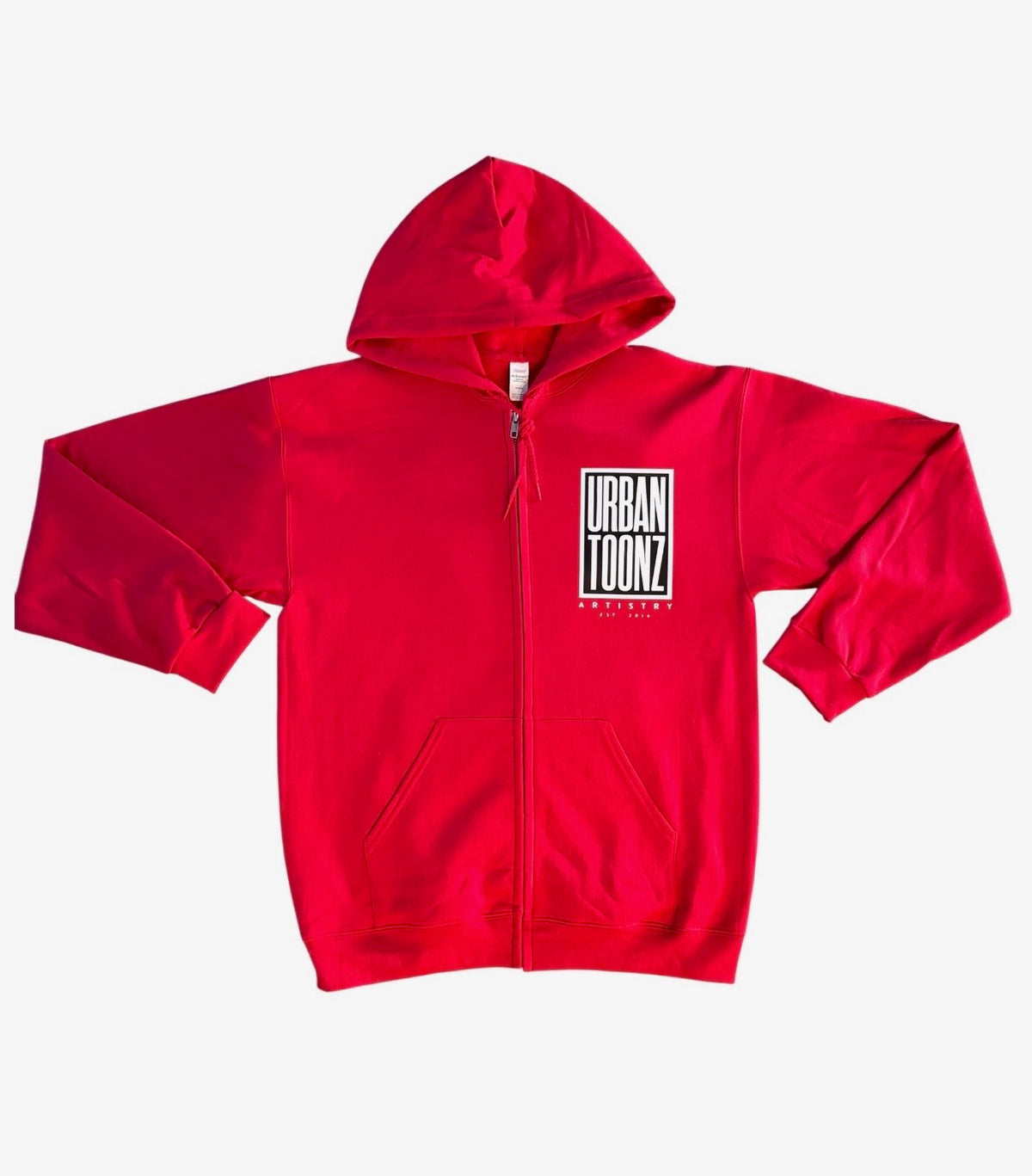 UrbanToonz Zip Hoodie — Red
