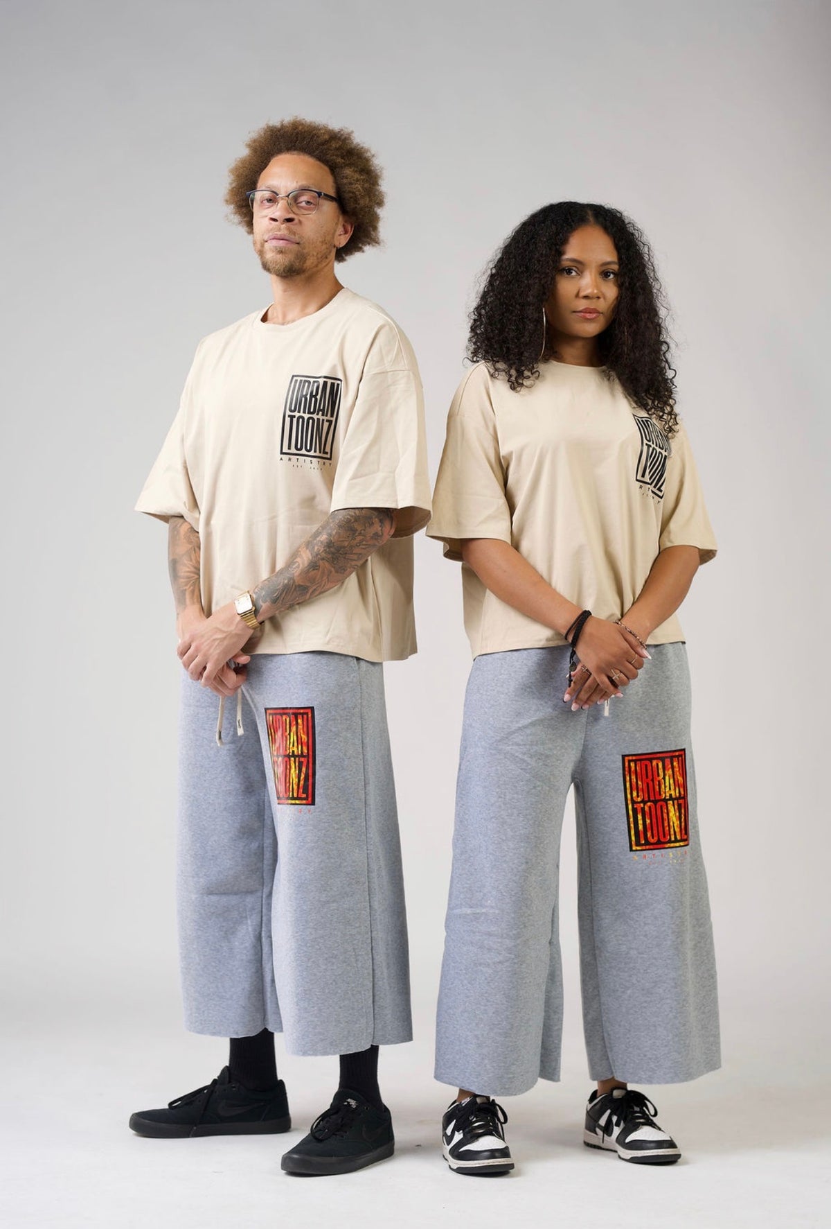 Oversized long/wide Sweat Shorts - Grey