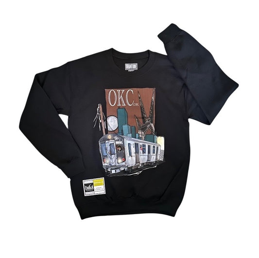 UrbanToonz Artistry “OKC Transit” Crewneck