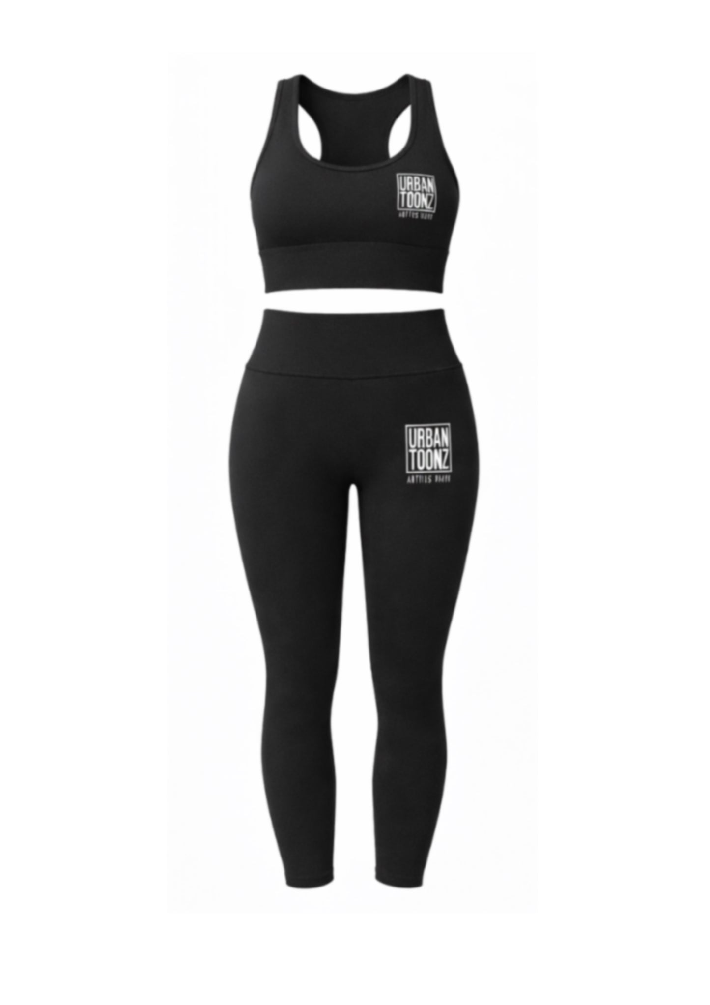 Performance Set – Black Sports Bra & Leggings