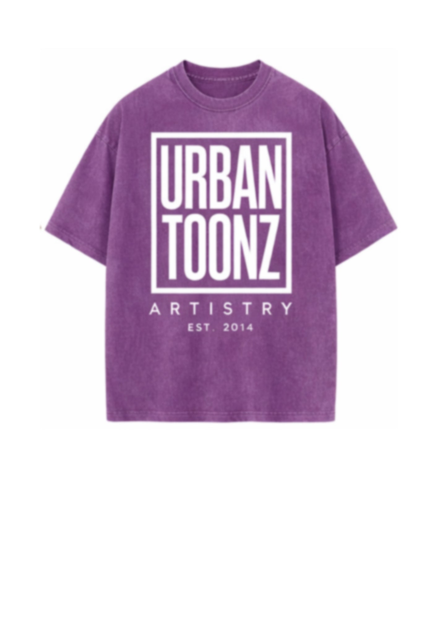 UrbanToonz Classic Box Logo Tee – Purple Punch
