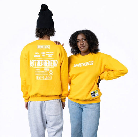 ARTrepreneur Statement Crewneck – Mustard