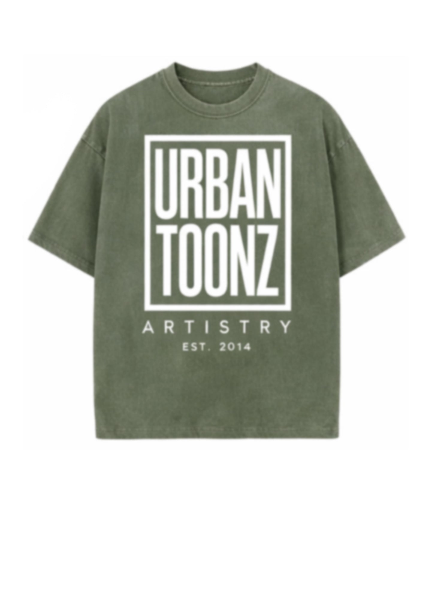 UrbanToonz Classic Box Logo Tee – Fern Green