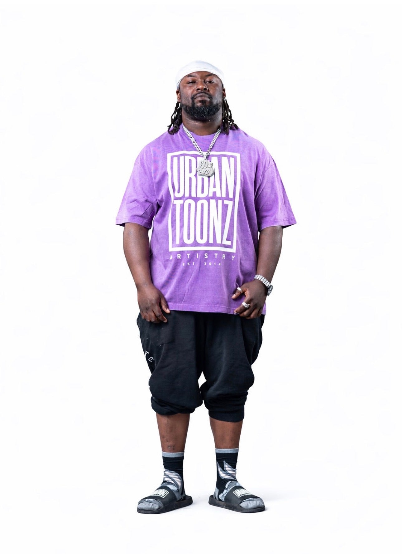 UrbanToonz Classic Box Logo Tee – Purple Punch