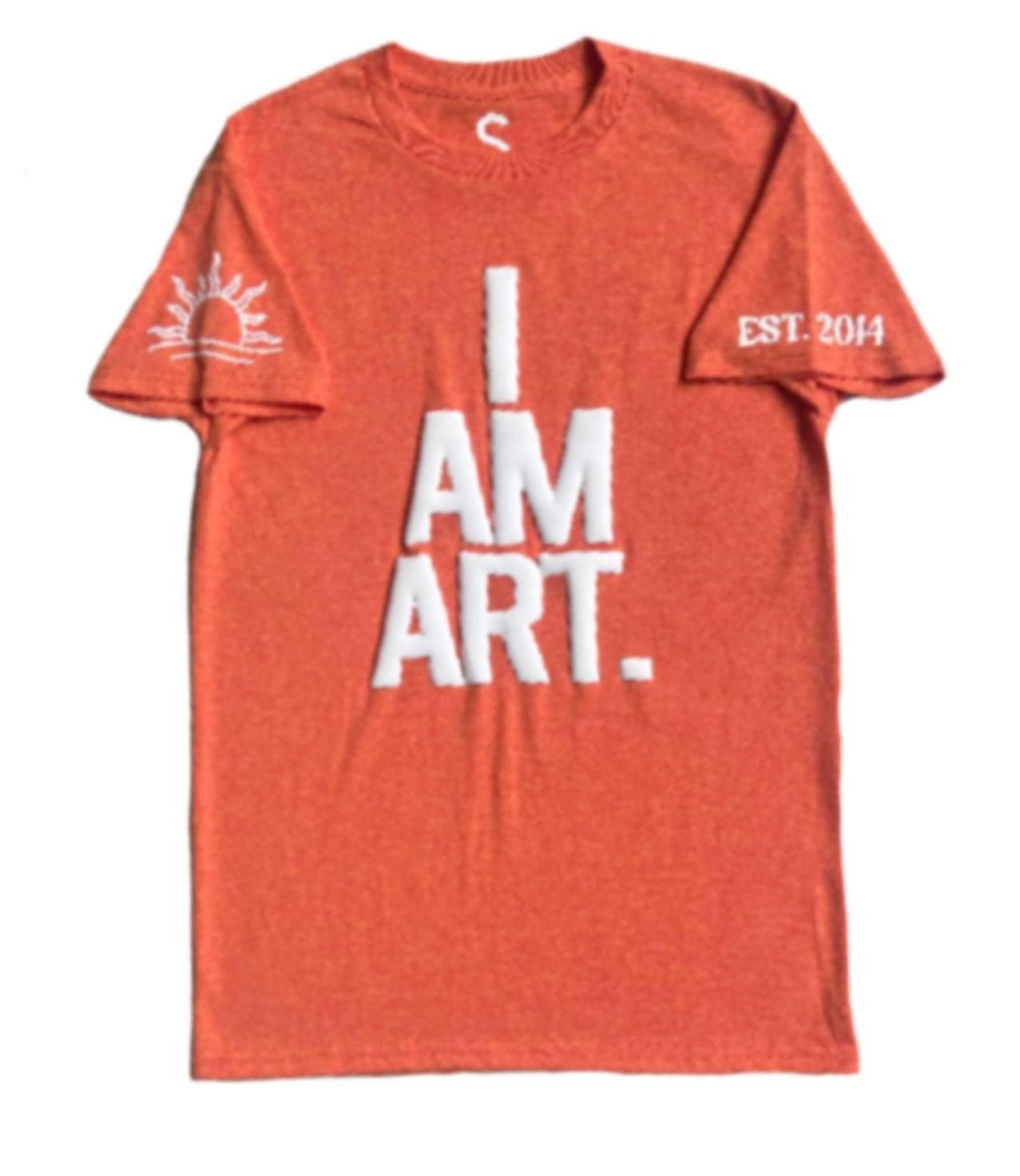 T-Shirt- I AM ART: Sun (Heather/Orange)
