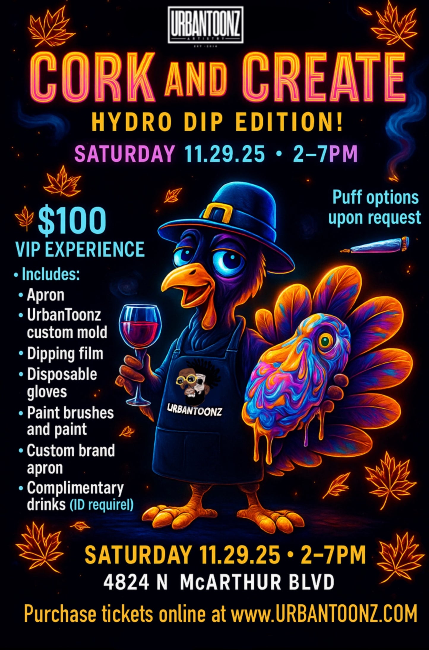 Admission Ticket/ Cork & Create: Hydro Dip Edition — General