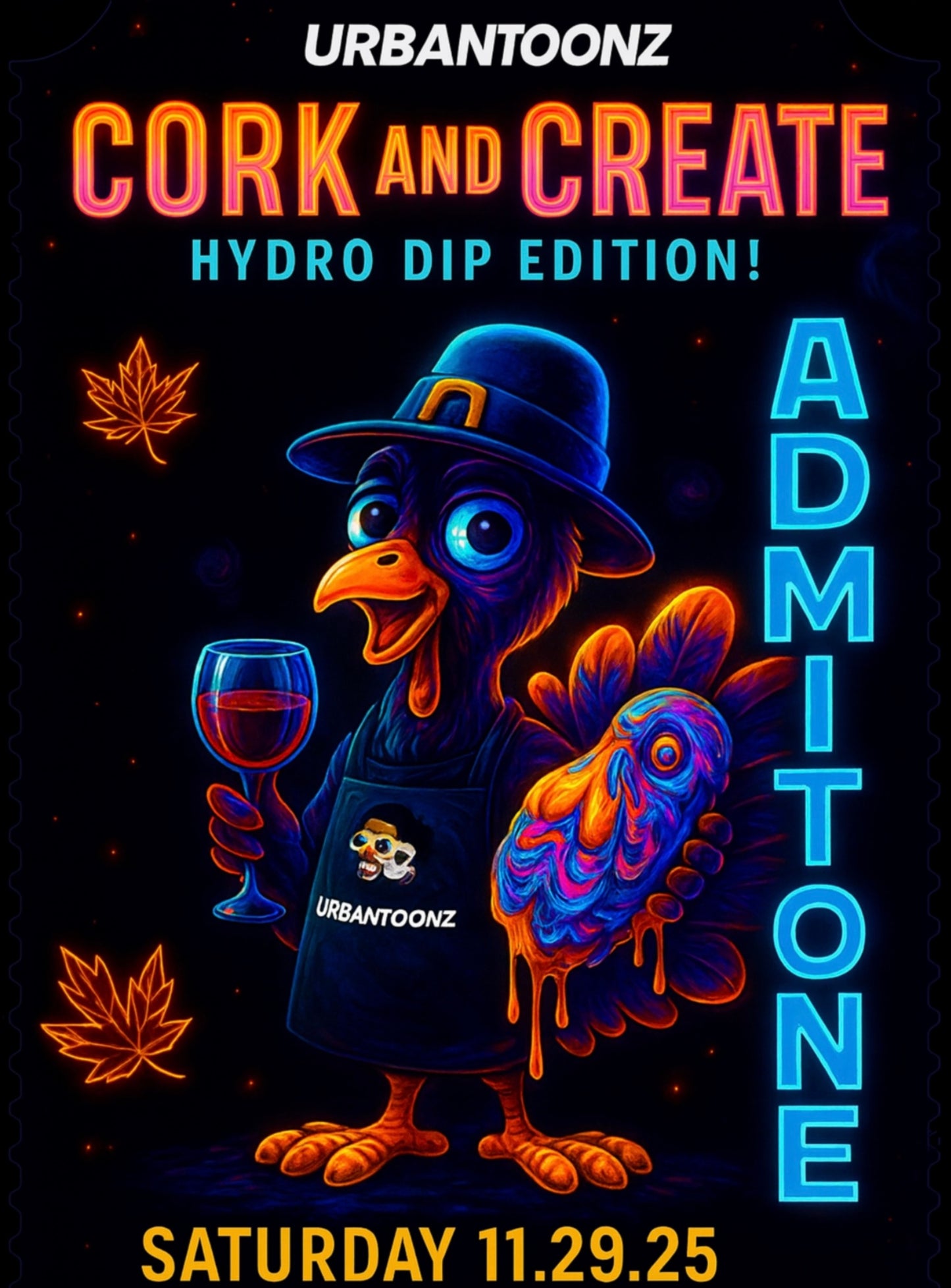Admission Ticket/ Cork & Create: Hydro Dip Edition — General